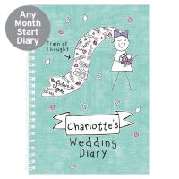 Personalised Purple Ronnie A5 Bride Wedding Diary Extra Image 1 Preview
